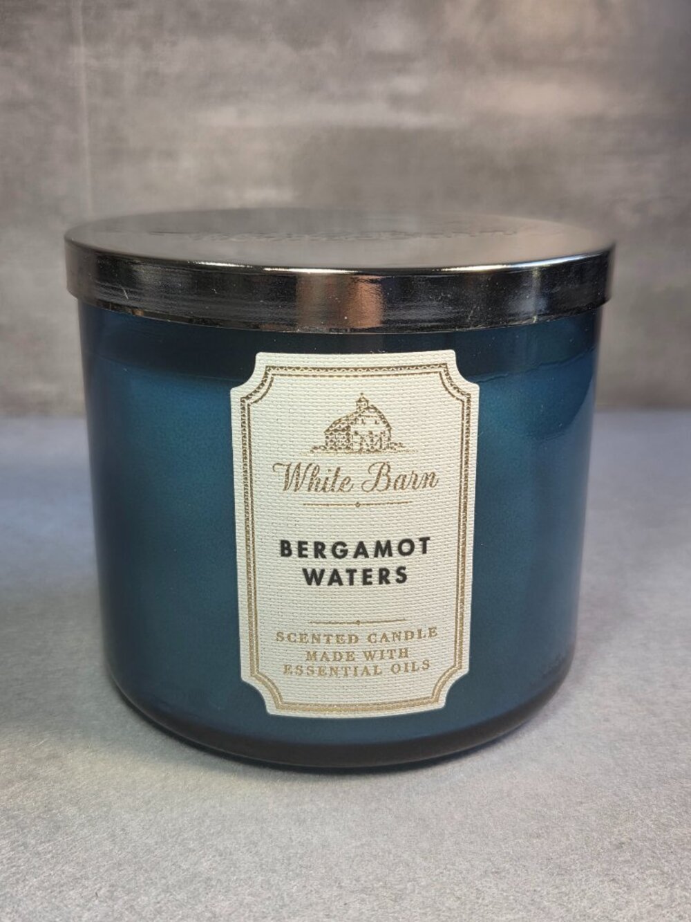 Bath & Body Works White Barn 3-Wick Scented Candle - Bergamot Waters